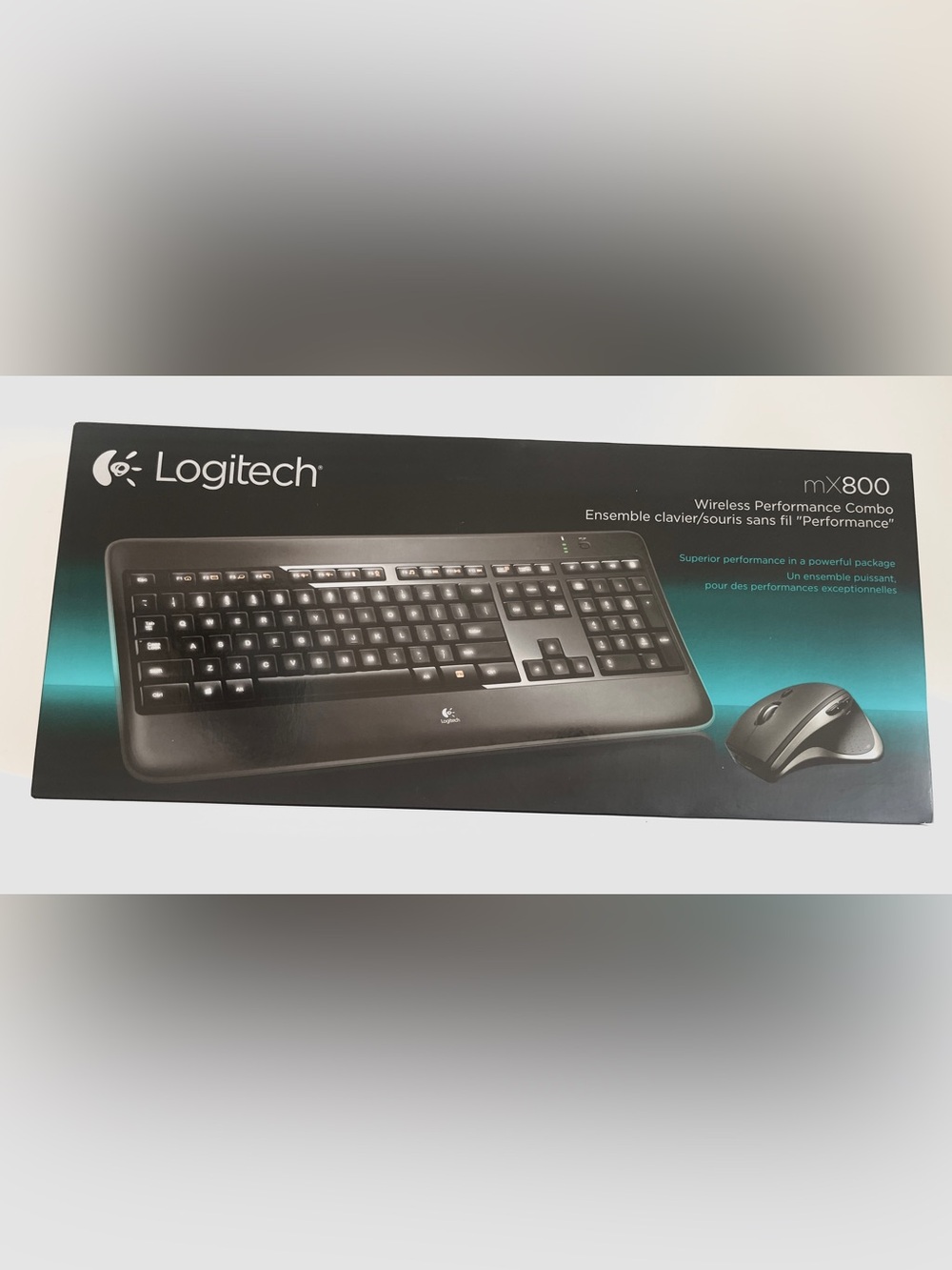Logitech MX800 2.4 GHz Wireless Keyboard and Mouse Combo - Legacy - NWT Unopened